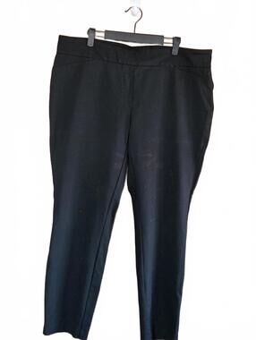 Dalia Women's Black Dress Pants Pull On Size XXL